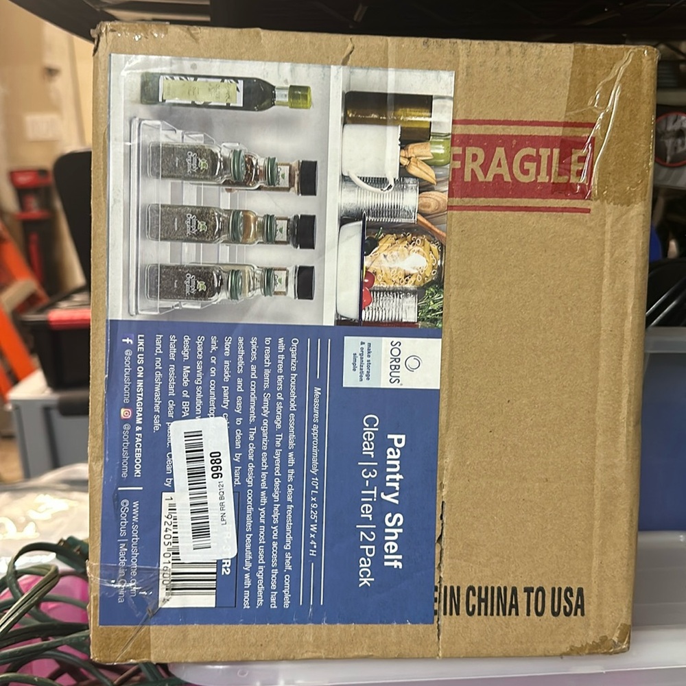 Brand new unopened spice rack don’t need anymore bought for 25